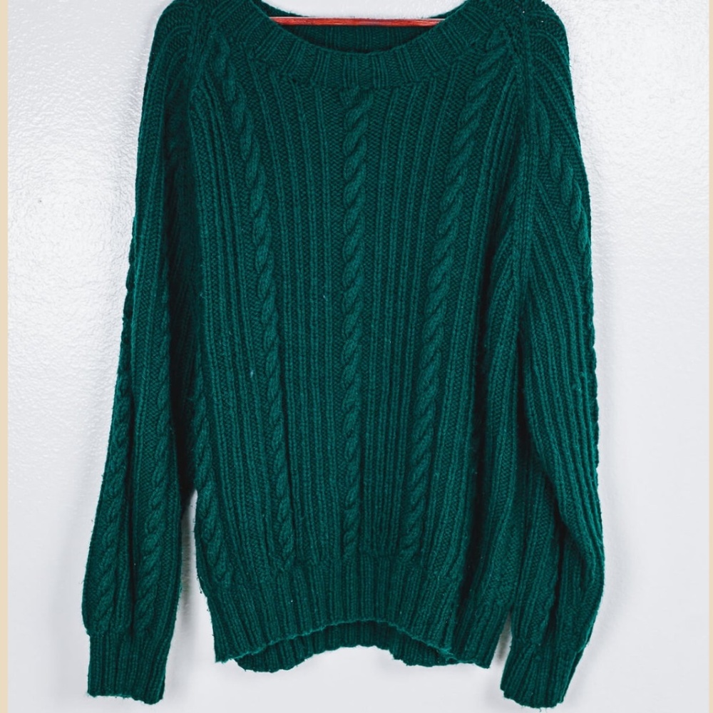 Emerald green Handmaid sweater